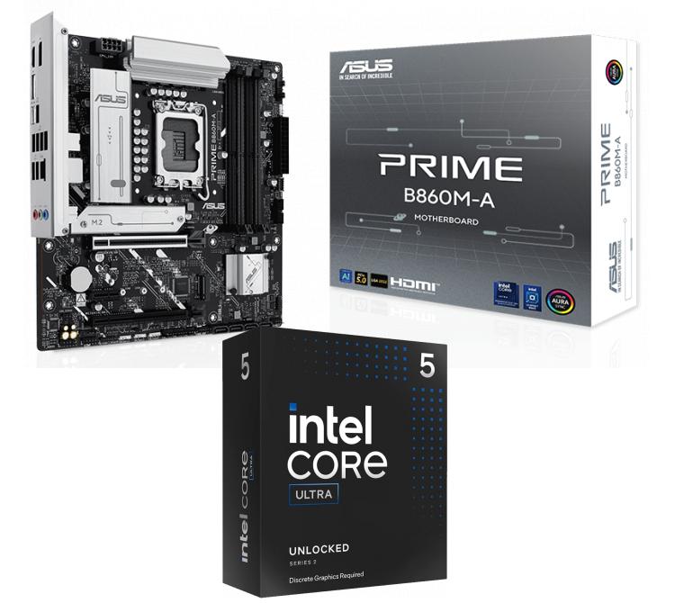 Kit Mother ASUS PRIME B860M-A + Procesador Intel Core Ultra 5 245KF 5.2Ghz Turbo Socket 1851