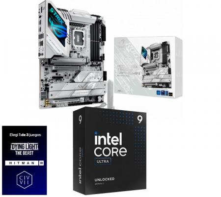 Kit Mother ASUS ROG STRIX Z890-A GAMING WIFI + Procesador Intel Core Ultra 9 285K 5.7Ghz Turbo Socket 1851