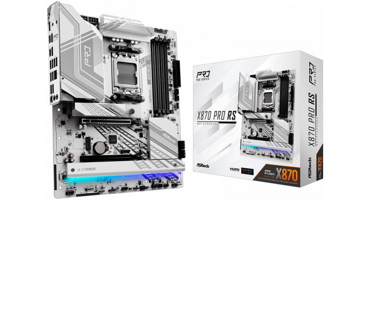 Kit Mother Asrock X870 PRO RS DDR5 + Cooler CPU Asrock PRO WHITE 360 ARGB