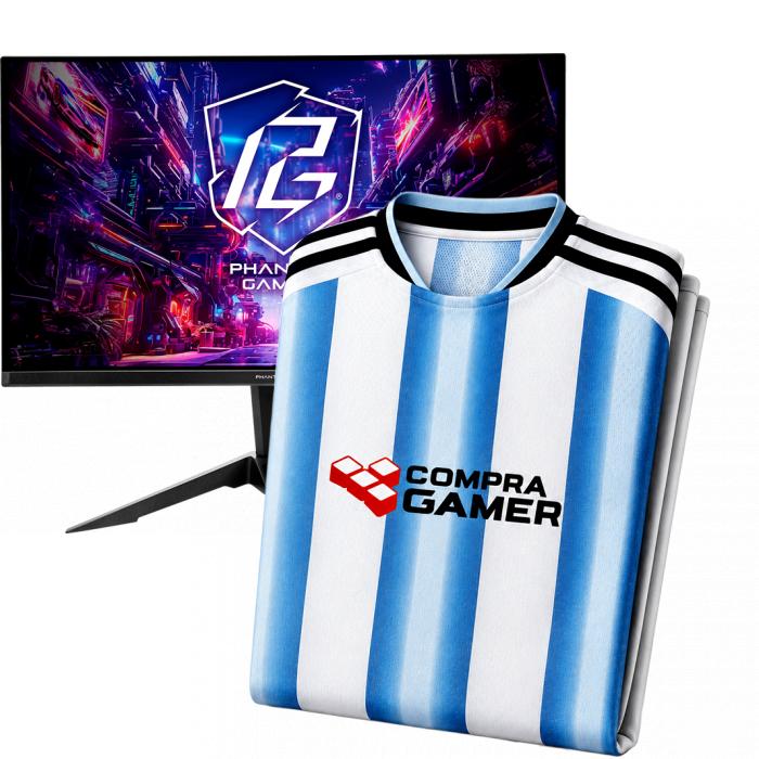Monitor Gamer AsRock Phantom Gaming PGO27QFV 27" QHD QD-OLED 360Hz 0.03Ms FreeSync Premium Pro + Camiseta Selección Compra Gamer