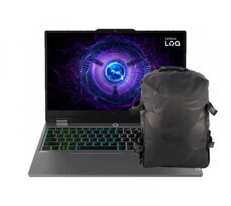 Notebook Gamer Lenovo LOQ 15IAX9 15.6" Intel Core i5 12450HX 16GB DDR5 SSD 512GB RTX 4050 Free DOS + Mochila Gamer Redragon Traveller