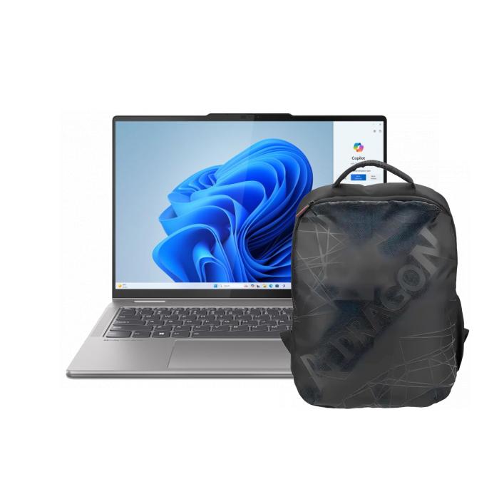 Notebook Lenovo Yoga 7 2en1 14AHP9 14" AMD Ryzen 5 8640HS 8GB SSD 512GB Win11 Español + Mochila Gamer Redragon Aeneas