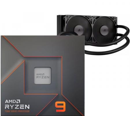 Procesador AMD Ryzen 9 7900X 5.6GHz Turbo + Corsair NAUTILUS 240 RS LCD Water Cooler