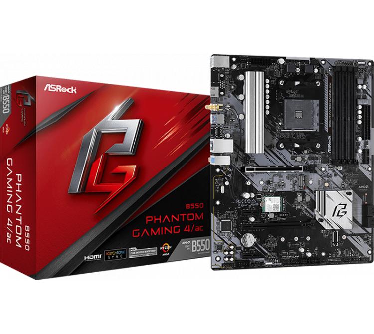 Mother Asrock B550 Phantom Gaming 4 AC AM4 WIFI