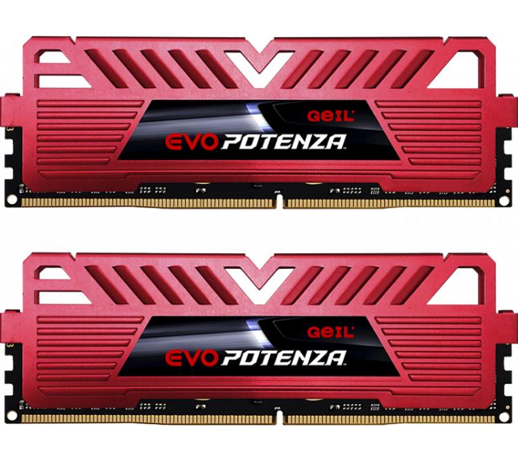 Memoria GEIL DDR4 16GB (2x8GB) 3200Mhz EVO POTENZA RED Cl16