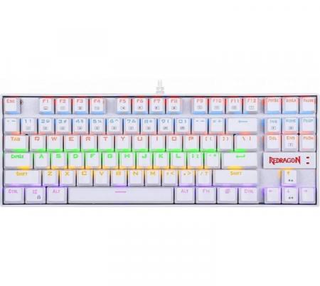 Teclado Mecanico Redragon Kumara K552 Rainbow White Outemu RED ESP