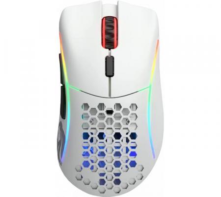 Mouse Glorious Model D Wireless 2.4Ghz Bluetooth 5.2 Matte White 68gr 110hs