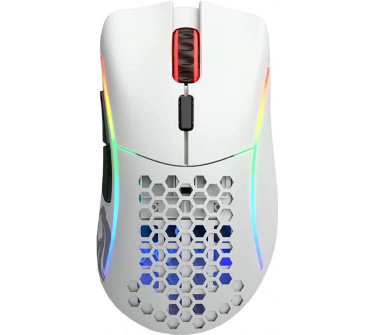 Mouse Glorious Model D Wireless 2.4Ghz Bluetooth 5.2 Matte White 68gr 110hs
