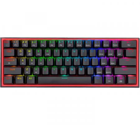 Teclado Mecanico Redragon Fizz Pro K616 Wireless 2.4Ghz Bluetooth 5.0 RGB 60% Black