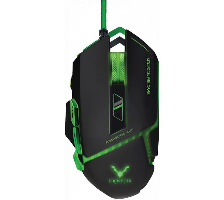 Mouse Wesdar Gaming GM2 Black Green 8 Botones 3600DPI