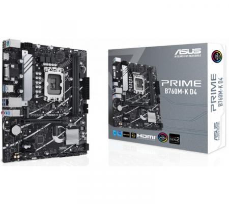 Mother ASUS PRIME B760M-K D4 12/13/14th Gen LGA1700 DDR4