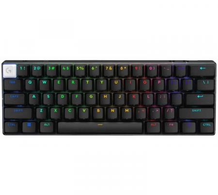 Teclado Mecanico Logitech PRO X 60 Wireless Lightspeed 2.4Ghz Bluetooth Black Switch GX RGB 65Hs