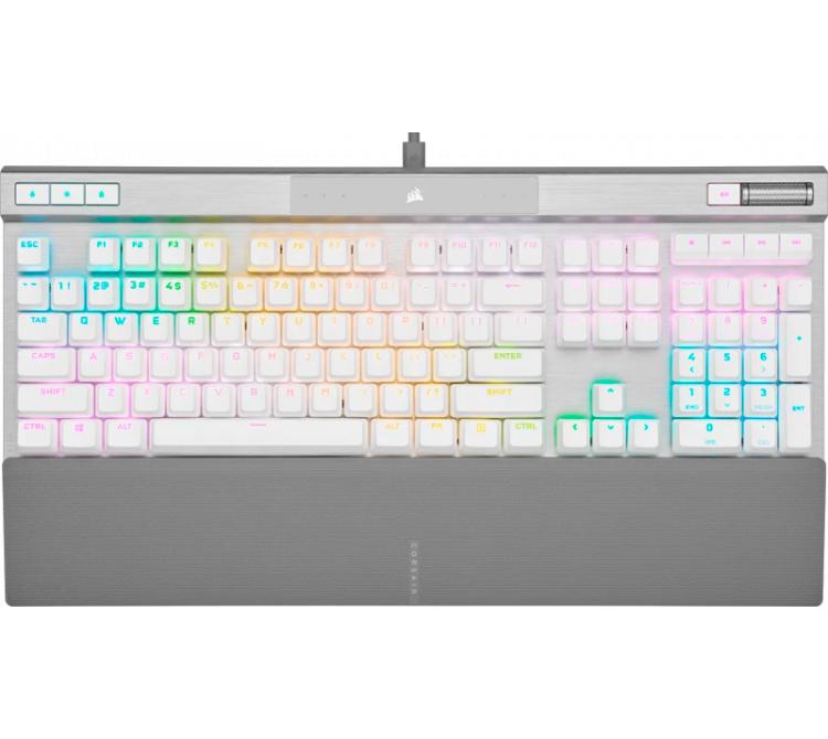 Teclado OptoMecanico Corsair K70 PRO Switches OPX RGB ICUE White USB-C