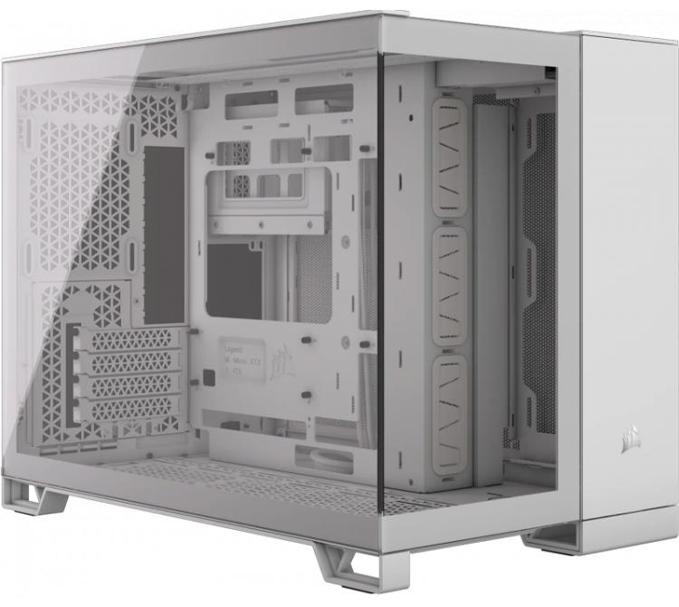 Gabinete Corsair 2500X TG White Dual Chamber M-ATX