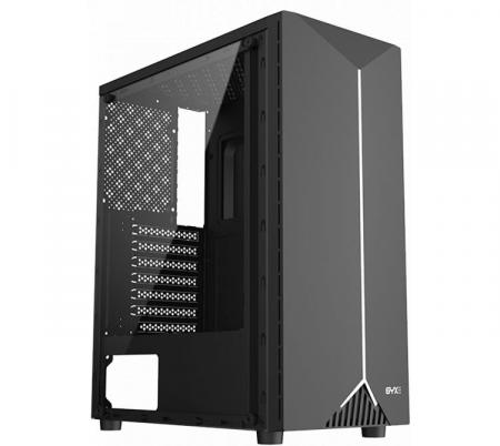 GABINETE GAMER SYX EZQ3 BLACK VIDRIO TEMPLADO ATX - SIN FANES