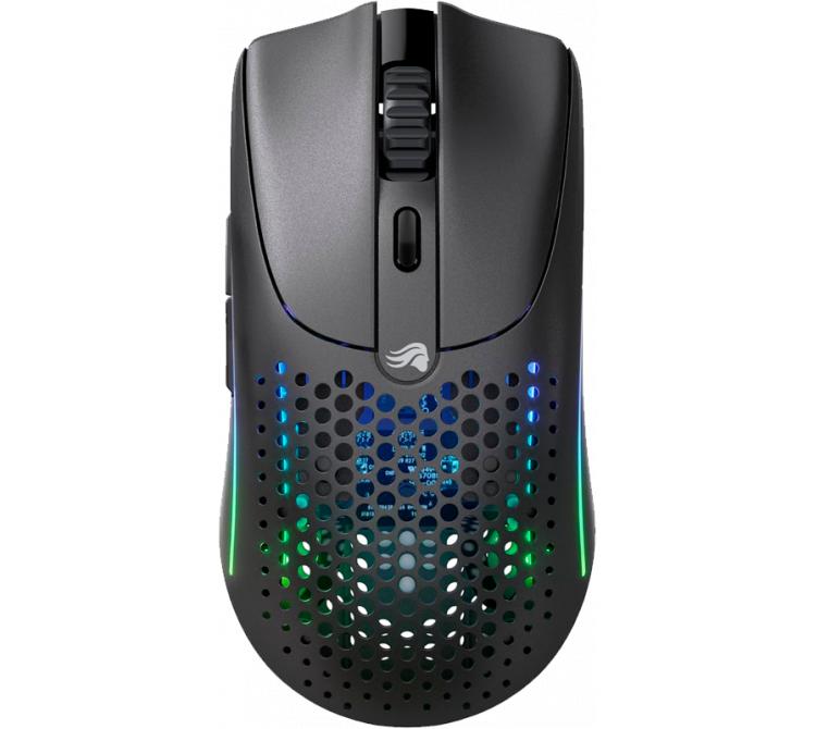 Mouse Glorious Model O 2 Wireless 2.4Ghz Bluetooth 5.2 Matte Black 26K DPI RGB 68gr 110Hs