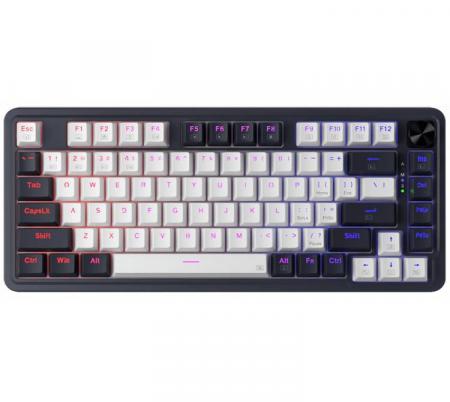 Teclado Mecanico Redragon K673 Ucal PRO Wireless 2.4Ghz Bluetooth 75% Switch Linear RED White/Black RGB ESP