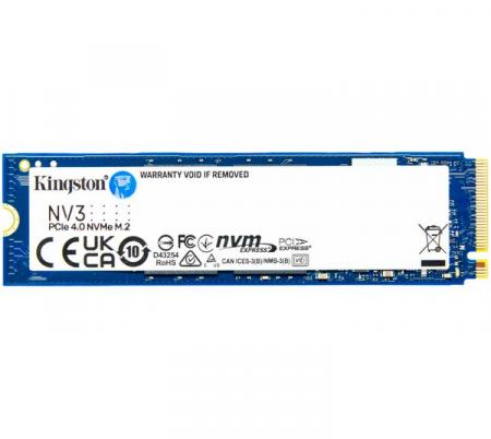 Disco Sólido SSD M.2 Kingston 1TB NV3 6000MB/s NVMe PCI-E Gen4 x4