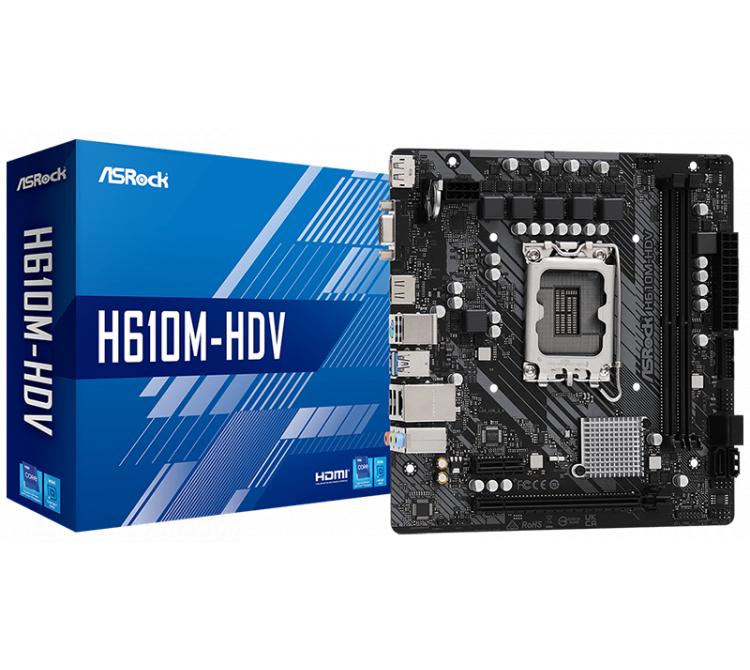 Mother Asrock H610M-HDV DDR4 S1700