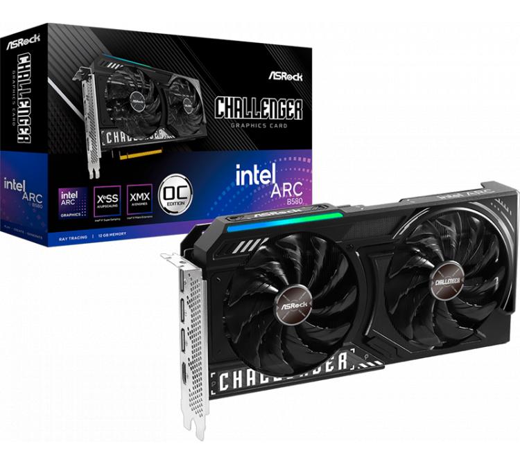 Placa de Video Asrock Intel ARC B580 12GB GDDR6 Challenger OC