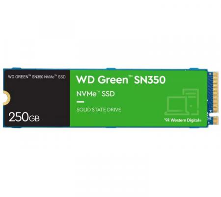 Disco Solido SSD M.2 WD 250GB Green SN350 2400MB/s NVMe Gen3 x4