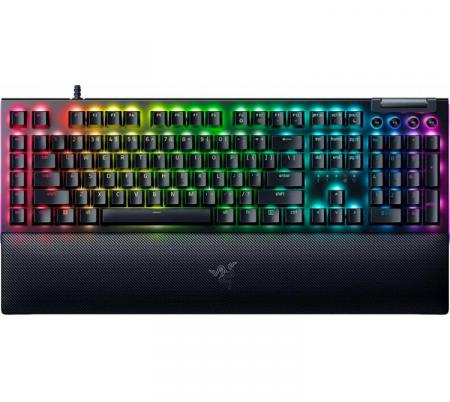 Teclado Mecanico Razer BlackWidow V4 Switch Green 8000Hz RGB Chroma Black USB-C