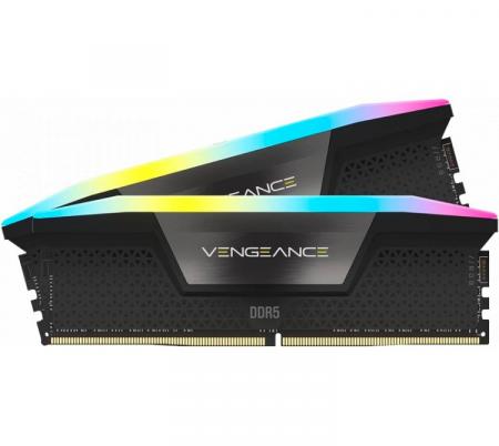 Memoria Corsair DDR5 32GB (2x16GB) 6000MHz Vengeance RGB CL36 Black Intel XMP 3.0 / AMD EXPO