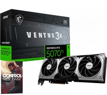 Placa de Video MSI GeForce RTX 5070 Ti 16GB GDDR7 VENTUS 3X OC