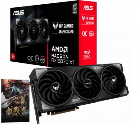 Placa de Video ASUS TUF Radeon RX 9070 XT 16GB GDDR6 GAMING OC