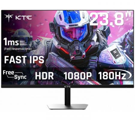 Monitor Gamer KTC 24GR680 24" FHD Fast IPS 180Hz 1ms FreeSync Premium G-SYNC Compatible