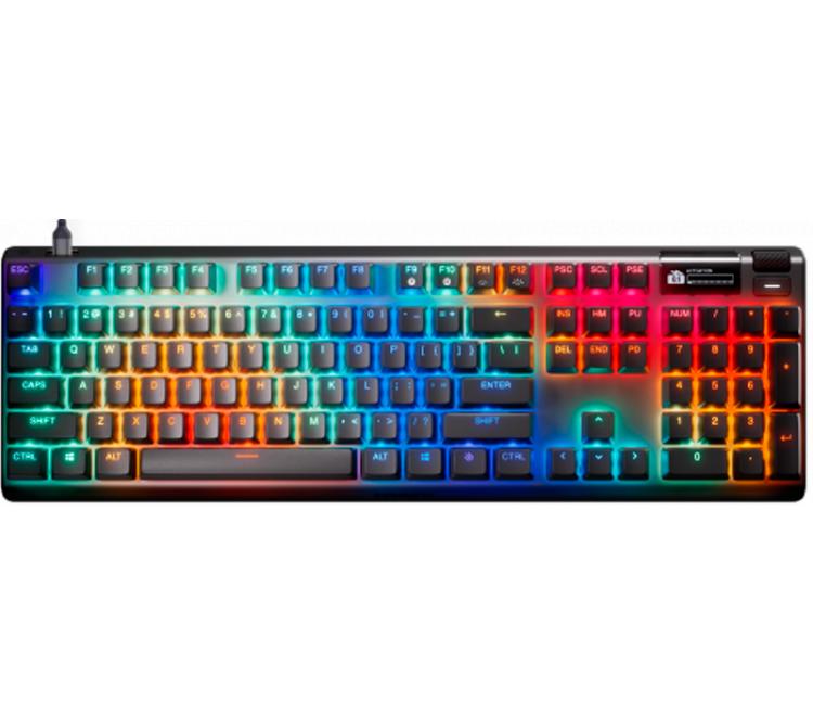 Teclado Hipermagnético Steel Series Apex PRO Gen3 Black RGB Omnipoint 3.0 Hall Effect