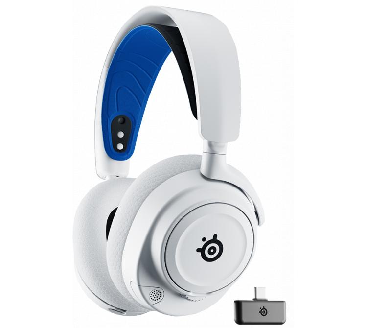 Auriculares SteelSeries Arctis Nova 7P Wireless 2.4Ghz Bluetooth White USB-C 38Hs PS/PC/MAC/Switch