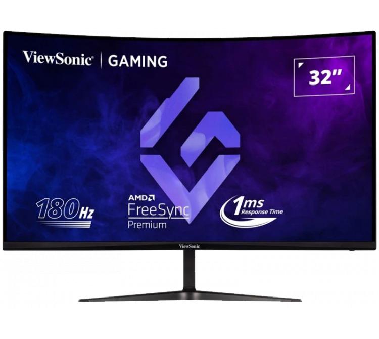 Monitor Gamer ViewSonic VX3218C-2K 32" Curvo 1500R QHD 1440p VA 180Hz 1ms MPRT FreeSync Premium