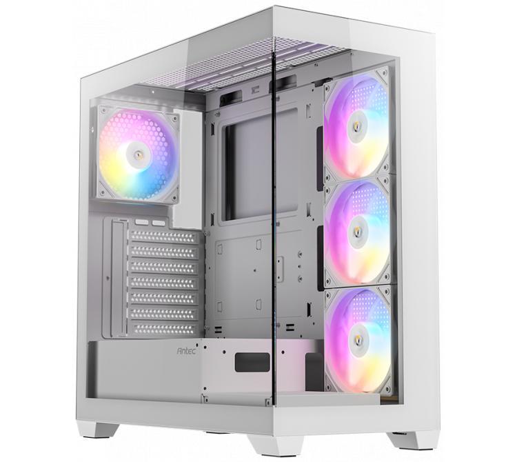Gabinete Antec CX300 ARGB White 4x120mm ARGB Fans Vidrio Templado 270°