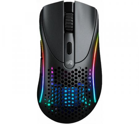 Mouse Glorious Model D 2 Wireless 2.4Ghz Bluetooth 5.2 Matte Black RGB 26K DPI 66gr 110Hs