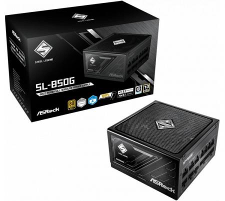 Fuente Asrock 850W 80 Plus Gold Steel Legend Full Modular ATX 3.1 PCIe 5.1 Cybenetics Platinum