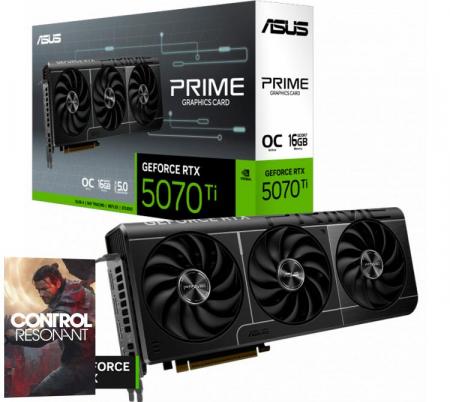 Placa de Video ASUS PRIME GeForce RTX 5070 Ti 16GB GDDR7 OC