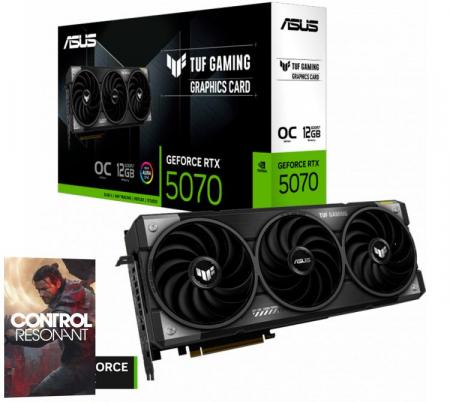 Placa de Video ASUS TUF GeForce RTX 5070 12GB GDDR7 Gaming OC