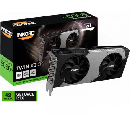 Placa de Video INNO3D GeForce RTX 5060 Ti 8GB GDDR7 Twin X2 OC