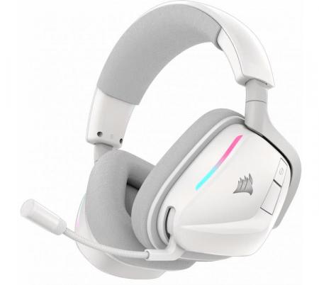 Auriculares Corsair Void V2 Elite Wireless 2.4Ghz Bluetooth Premium Dolby Atmos 7.1 RGB White PC/PS/MAC 70Hs