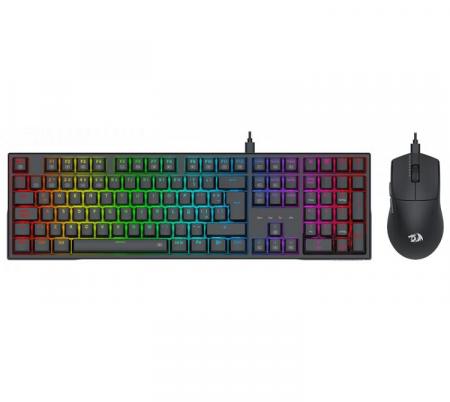 Combo Redragon S146 Teclado Mecanico K668 Trundle RGB Switch RED + Mouse Redragon M724 Black