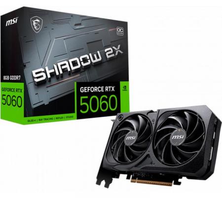 Placa de Video MSI GeForce RTX 5060 8GB SHADOW 2X OC
