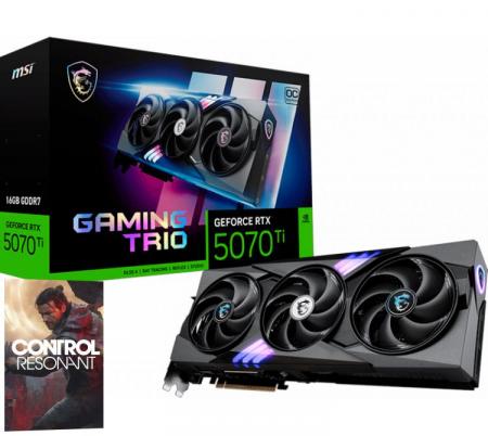 Placa de Video MSI GeForce RTX 5070 Ti 16GB GDDR7 GAMING TRIO OC