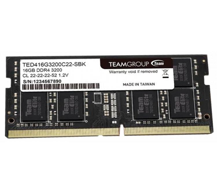 Memoria Team DDR4 16GB 3200MHz CL22 SODIMM TED416G3200C22-S01