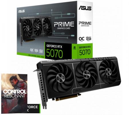 Placa de Video ASUS PRIME GeForce RTX 5070 12GB GDDR7 OC