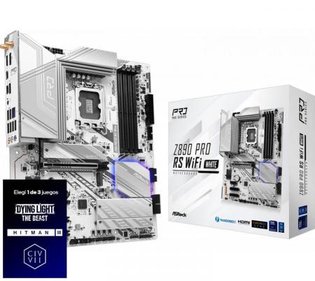 Mother Asrock Z890 PRO RS WIFI WHITE LGA1851 DDR5