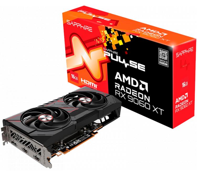 Placa de Video Sapphire Radeon RX 9060 XT 16GB GDDR6 PULSE