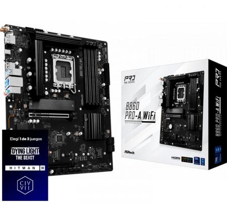 Mother Asrock B860 PRO-A WIFI LGA1851 DDR5