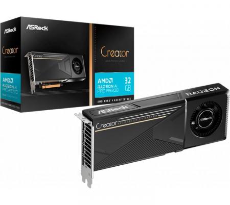 Placa de Video Asrock Radeon AI PRO R9700 32GB GDDR6 CREATOR