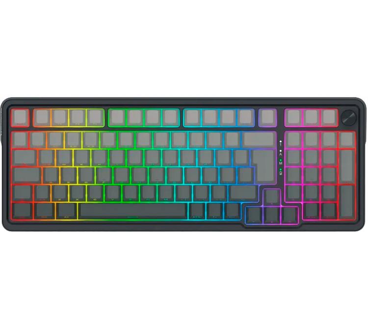 Teclado Mecanico Redragon K686 Eisa MAX Wireless 2.4GHz Bluetooth Switch Red Linear Black/Gray ESP RGB